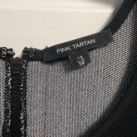 Pink Tartan Flower Print Bodycon Dress Size XS - Picture 4 of 4